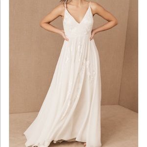 BHLDN Elegant White Wedding Dress